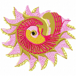 Seashell Embroidery Design 11 Seashell Embroidery Design 11